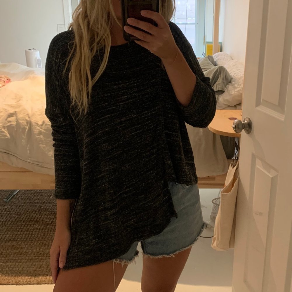 LNA  asymmetric long sleeve shirt